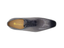 Load image into Gallery viewer, Burnished Calfskin Lace-Up Oxford Grey
