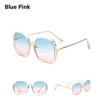 Load image into Gallery viewer, Large Half Frame UV400 Sunglasses – Colorful Fashion Shades
