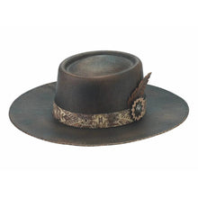 Load image into Gallery viewer, Bullhide Unusual - Bangora Straw Gambler Hat
