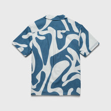 Load image into Gallery viewer, Billy Swirl Camp Collar Shirt - Blue

