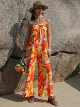 Load image into Gallery viewer, Wide Leg Jumpsuit - Tied Printed Tube
