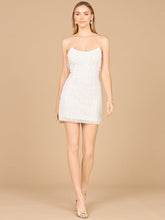 Load image into Gallery viewer, Spaghetti Strap Fringe Bridal Short Dress
