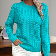 Load image into Gallery viewer, Women’s Textured Crew‑Neck Pullover Top
