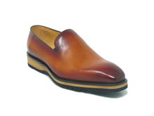 Load image into Gallery viewer, Burnished Calfskin Belt Cognac
