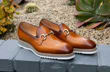 Load image into Gallery viewer, Calfskin Slip-On Horsebit Loafer Cognac
