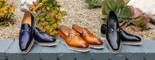 Load image into Gallery viewer, Calfskin Slip-On Horsebit Loafer Blue
