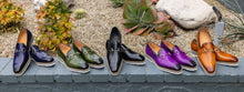 Load image into Gallery viewer, Calfskin Slip-On Horsebit Loafer Olive

