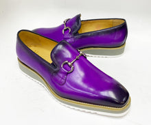 Load image into Gallery viewer, Calfskin Slip-On Horsebit Loafer Purple
