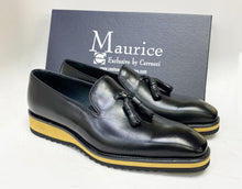 Load image into Gallery viewer, Calfskin Slip-On Tasseled Loafer Black
