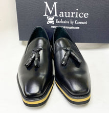 Load image into Gallery viewer, Calfskin Slip-On Tasseled Loafer Black
