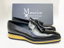 Load image into Gallery viewer, Calfskin Slip-On Tasseled Loafer Black

