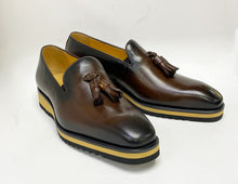 Load image into Gallery viewer, Calfskin Slip-On Tasseled Loafer Chestnut
