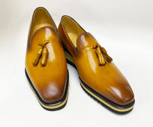 Load image into Gallery viewer, Calfskin Slip-On Tasseled Loafer Cognac
