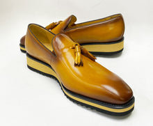 Load image into Gallery viewer, Calfskin Slip-On Tasseled Loafer Cognac
