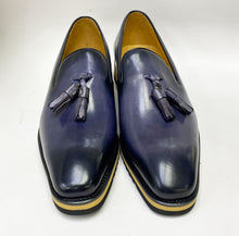 Load image into Gallery viewer, Calfskin Slip-On Tasseled Loafer Grey
