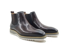 Load image into Gallery viewer, Burnished Calfskin Slip-On Boot Brown

