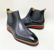Load image into Gallery viewer, Burnished Calfskin Slip-On Boot Grey
