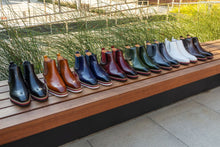Load image into Gallery viewer, Burnished Calfskin Slip-On Boot Black
