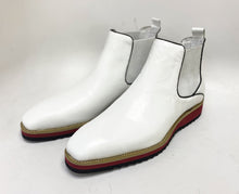 Load image into Gallery viewer, Burnished Calfskin Slip-On Boot White
