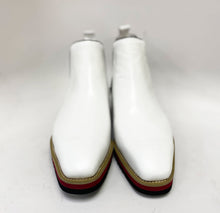 Load image into Gallery viewer, Burnished Calfskin Slip-On Boot White

