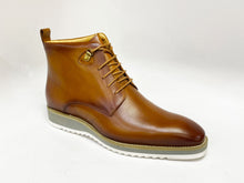 Load image into Gallery viewer, Burnished Calfskin Lace-Up Boot Cognac
