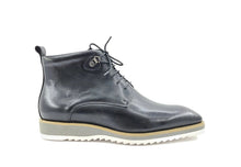 Load image into Gallery viewer, Burnished Calfskin Lace-Up Boot Grey
