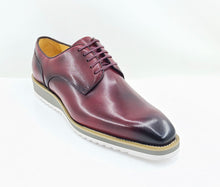 Load image into Gallery viewer, Burnished Calfskin Lace-Up Shoe Burgundy
