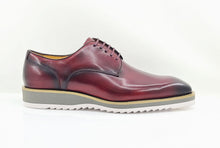 Load image into Gallery viewer, Burnished Calfskin Lace-Up Shoe Burgundy
