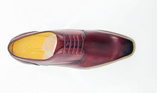 Load image into Gallery viewer, Burnished Calfskin Lace-Up Shoe Burgundy
