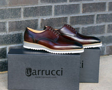 Load image into Gallery viewer, Burnished Calfskin Lace-Up Shoe Chestnut
