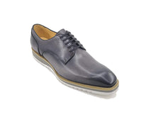 Load image into Gallery viewer, Burnished Calfskin Lace-Up Shoe Grey
