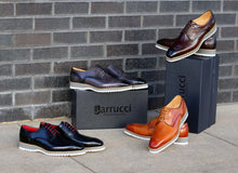 Load image into Gallery viewer, Burnished Calfskin Lace-Up Shoe Chestnut
