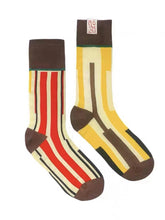 Load image into Gallery viewer, Retro Color Stitching AB Cotton Socks
