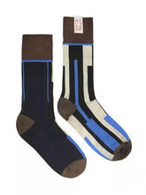 Load image into Gallery viewer, Retro Color Stitching AB Cotton Socks
