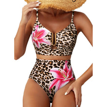 Load image into Gallery viewer, Women's Floral Print High-Waist U-Wire Bikini Set
