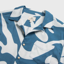 Load image into Gallery viewer, Billy Swirl Camp Collar Shirt - Blue
