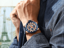 Load image into Gallery viewer, Men's Casual Waterproof Watch With Chronometers And Fluorescent Hands Excellent Design Perfect Gift
