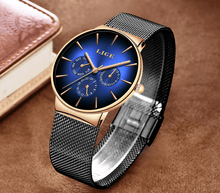 Load image into Gallery viewer, Men's Elegant Watch With  Stainless Steel Straps And Chronometers For Day And Date Display Unique Design Perfect Gift For Man And Women
