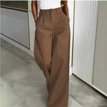 Load image into Gallery viewer, Women's Loose Flowing Straight-Leg Floor-Length Pants
