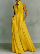 Load image into Gallery viewer, Women's French-Style High-Waist Midi Dress with Ribbon Tie
