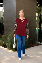 Load image into Gallery viewer, Criss Cross Two Tone Sweater
