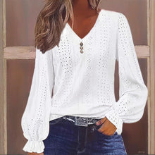 Load image into Gallery viewer, Plus Size Women's V-Neck Solid Top
