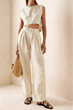 Load image into Gallery viewer, Women's Crew-Neck Loose Casual Two-Piece Set – Breathable T-Shirt &amp; Pants
