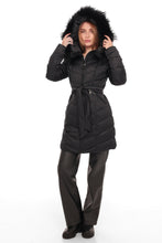 Load image into Gallery viewer, Genuine Fur Trim Down Coat
