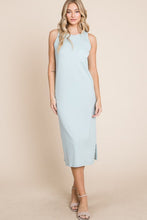 Load image into Gallery viewer, Ribbed Knit Sleeveless Midi Dress For Women – Simple, Casual, Elegant, Versatile and Chic Midi Dress with Ribbed Texture for Every Occasion
