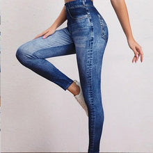 Load image into Gallery viewer, Retro Denim-Look Butt-Lifting Yoga Leggings – High-Elastic Fitness Pants
