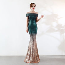 Load image into Gallery viewer, Birthday Party Dress Slimming Host Long Dress
