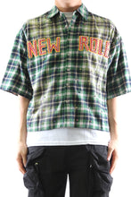 Load image into Gallery viewer, New RAZE Washed Flannel Crop Top Button Down Shirt
