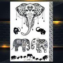 Load image into Gallery viewer, 53 Sheets Black Lace Temporary Tattoos Sticker Butterfly Flower Fake Tatoo Sticker Sexy  Black Henna Temporary Tattoos For Women
