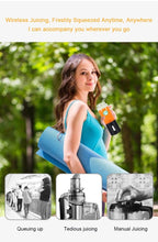 Load image into Gallery viewer, 530ML Electric Juicer Portable Smoothie Blender USB Rechargeable Food Processor Fruit Mixer Machine Mini Juicer Blender Cup Portable Juicer For Travel USB Electric Blender Fruit Smoothie Blender Machine Personal Food Processor Juicer
